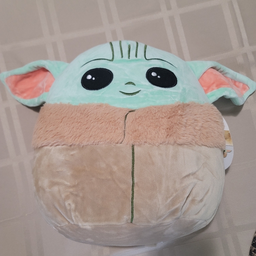 Plush Toy with Green and Tan Colors